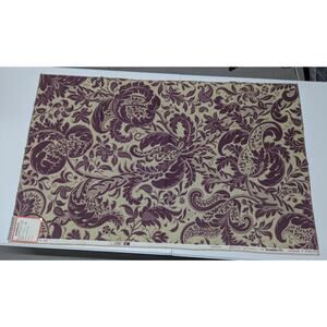 Vintage Brunschwig & Fils Newgate 100% Cotton Print Fabric Remnant 27 x 44 inch